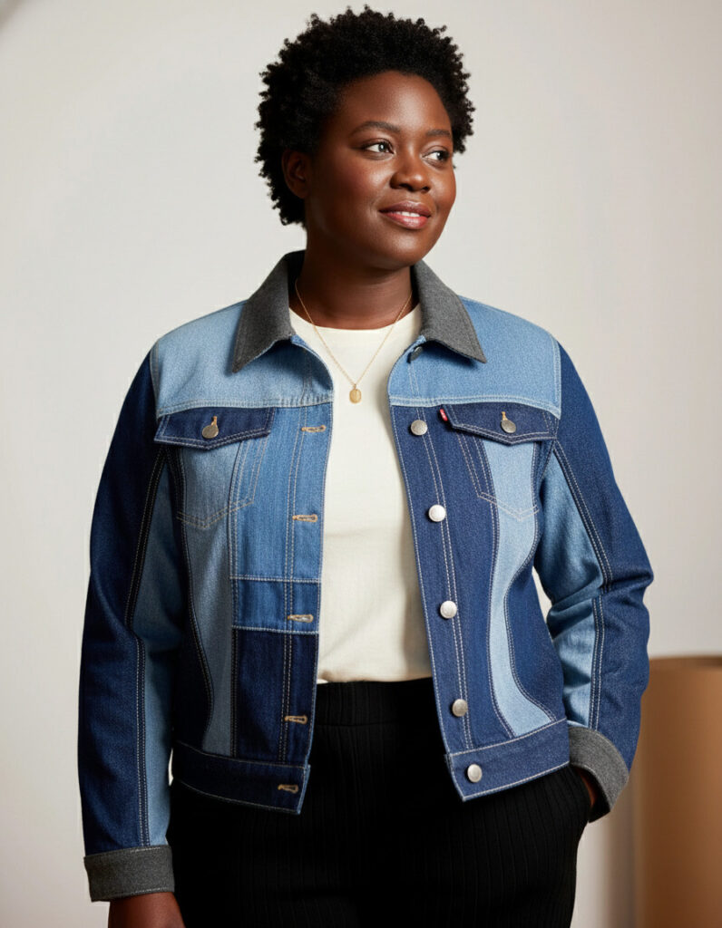 Denim Cotton Cashmere Jacket Denim Cotton Cashmere Jacket