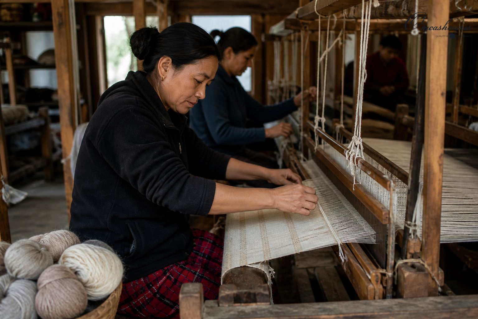 A weaving workshop in Kathmandu