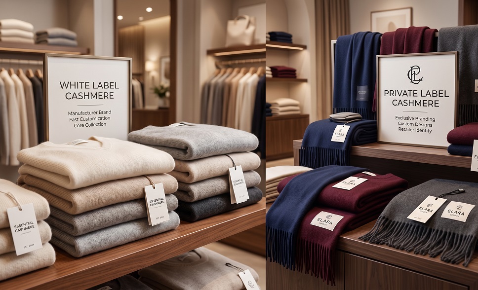White Label Cashmere vs Private Label Cashmere: Key Differences for Retailers